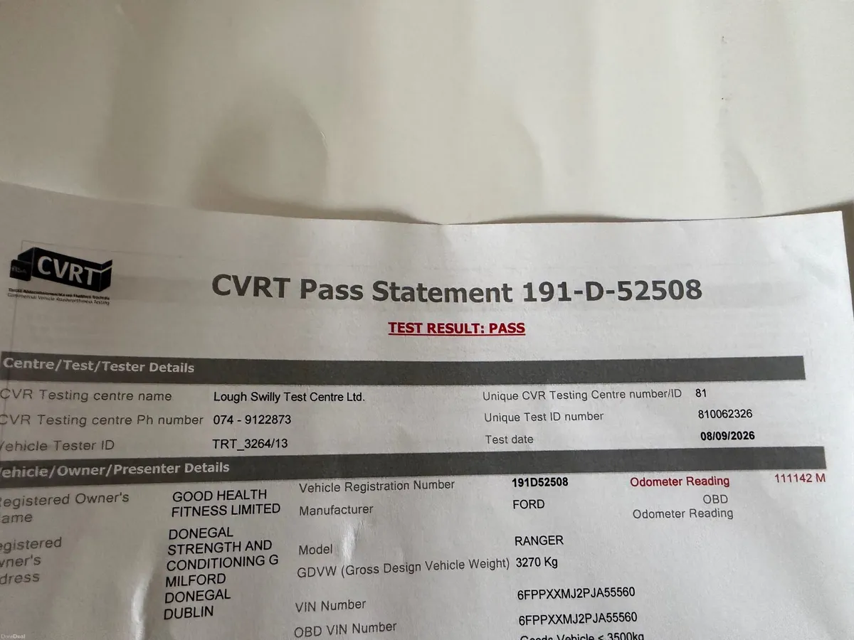 Ford Ranger 2019 - tested passed 8/9/26 - Image 6