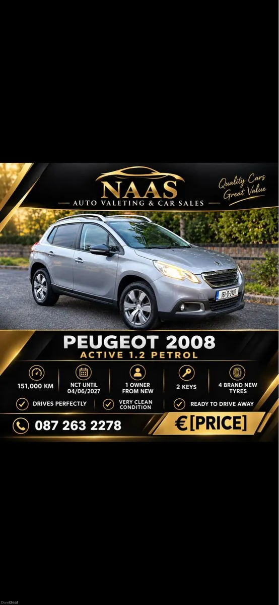 161 Peugeot 2008 1.2petrol New NCT ✅ - Image 1