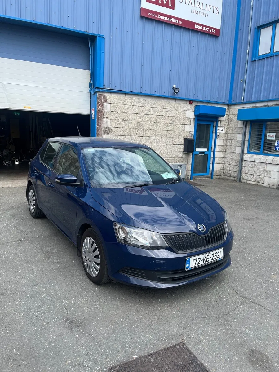 Navy Skoda Fabia 2017 - Image 1