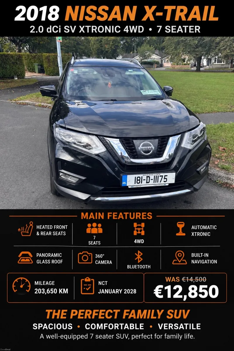 Nissan X-Trail 2018 (7-Seater, Automatic, Sunroof) - Image 1