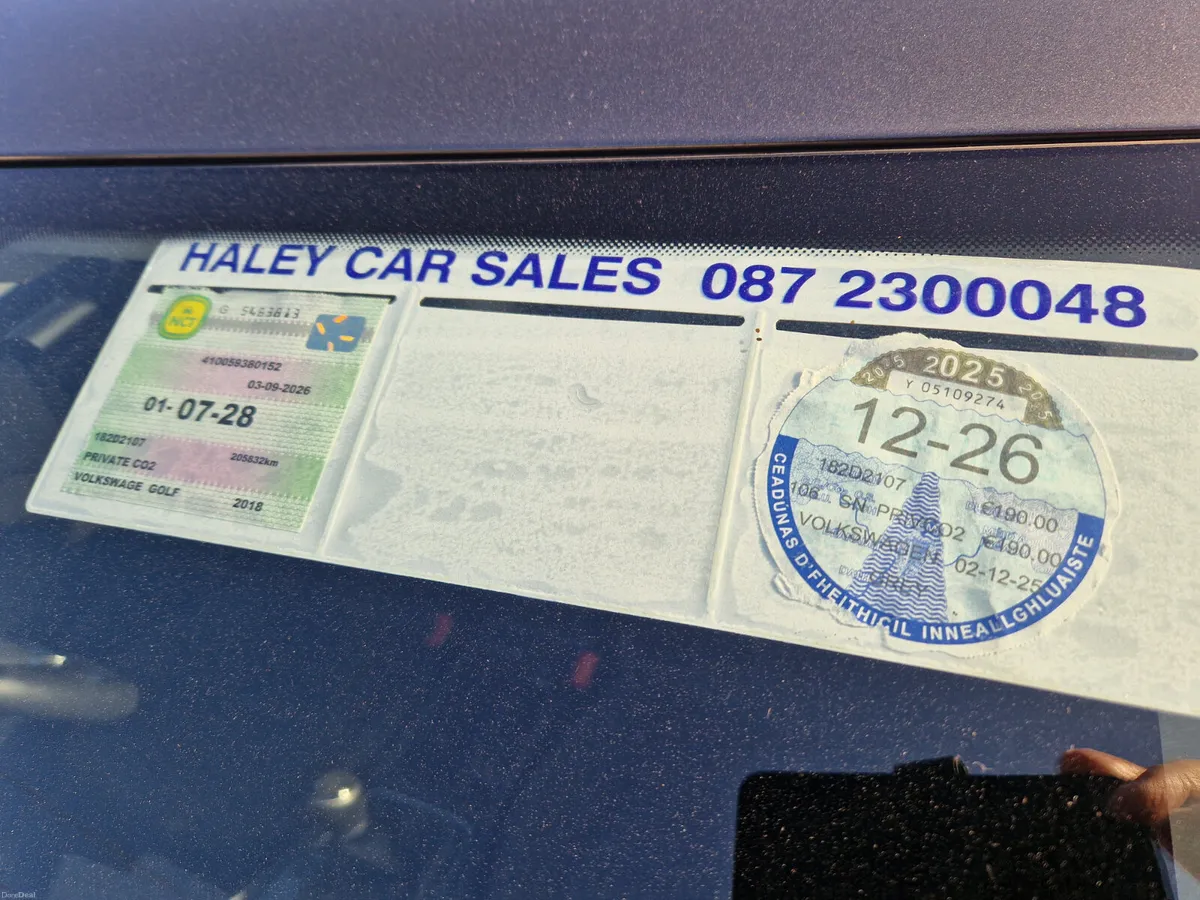 182 VW GOLF 1.6 TDI...NCT 7/28.. - Image 4