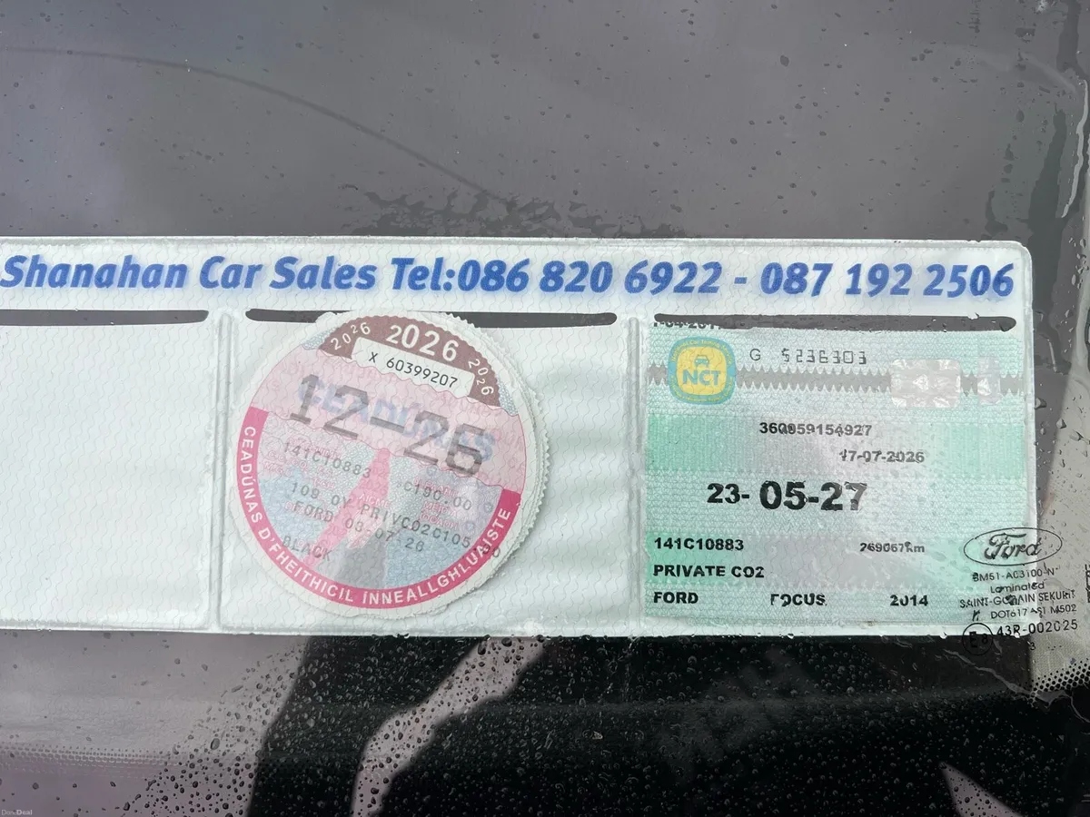 FORD FOCUS 1.6 Diesel NCT AND TAX - Image 2