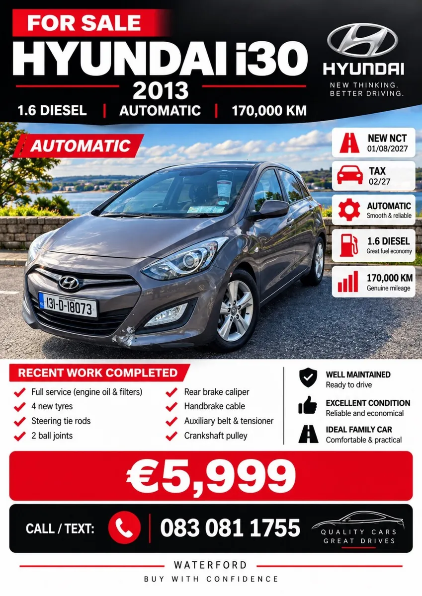 Hyundai i30 AUTOMATIC NEW NCT - Image 1