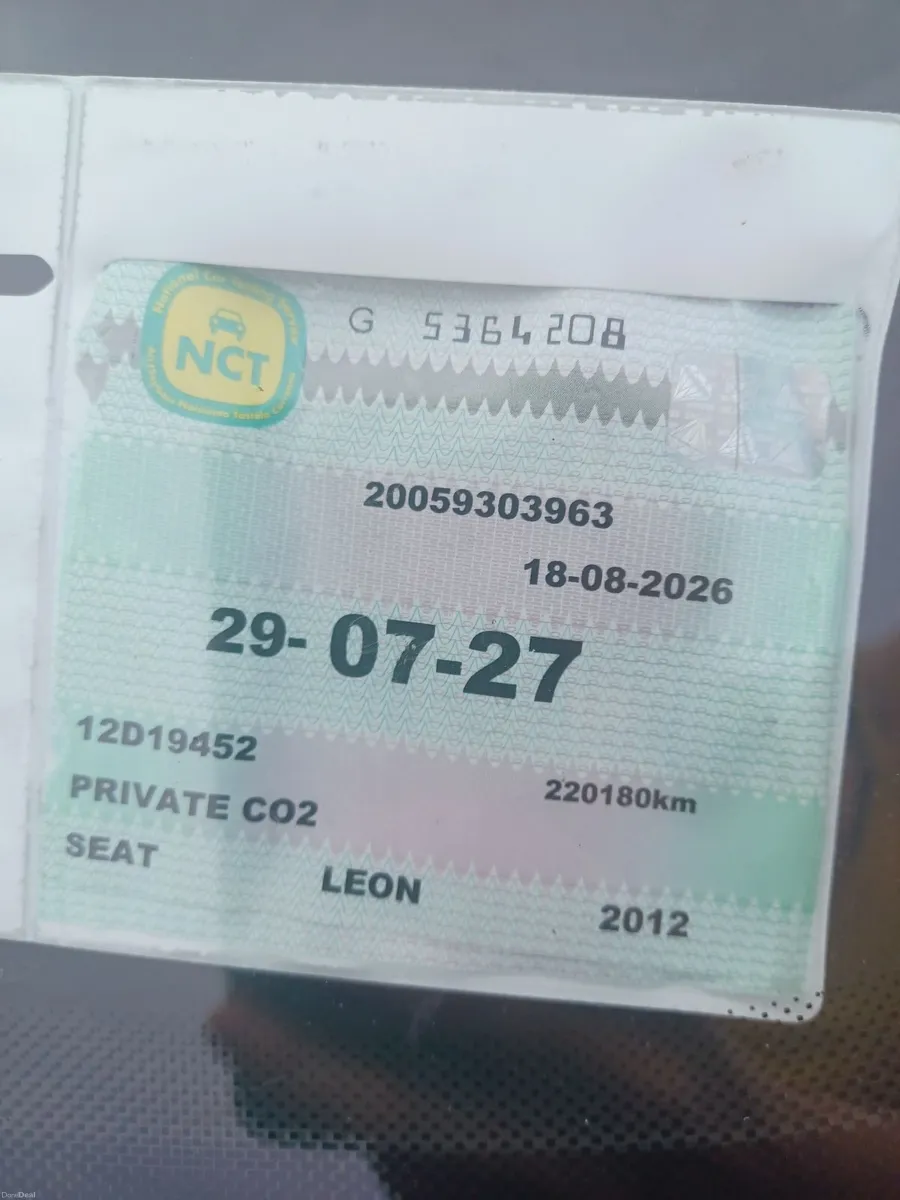 SEAT Leon 2012 *Tax and NCT* - Image 4
