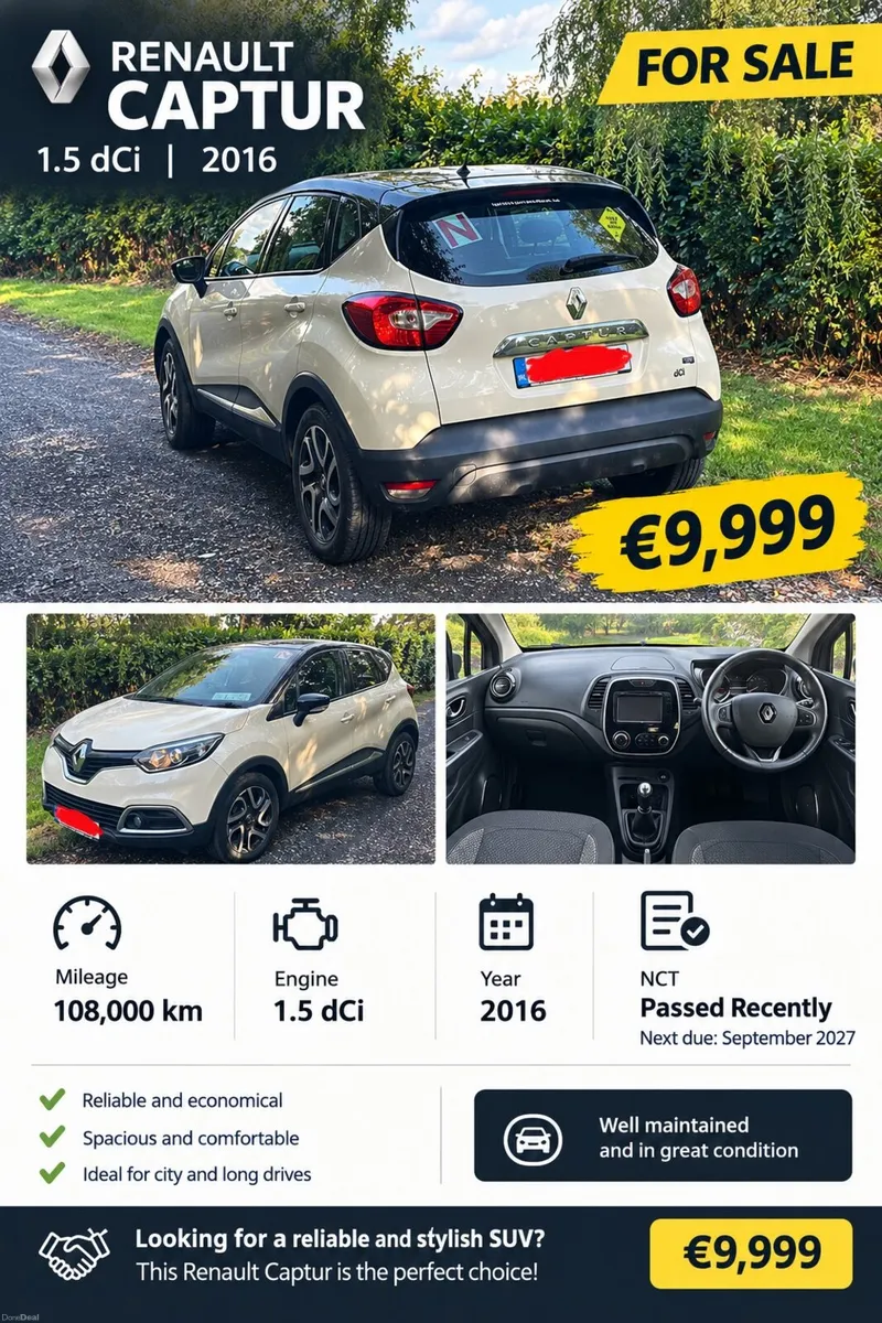 Renault Captur 1.5 dCi – 2016 - Image 5