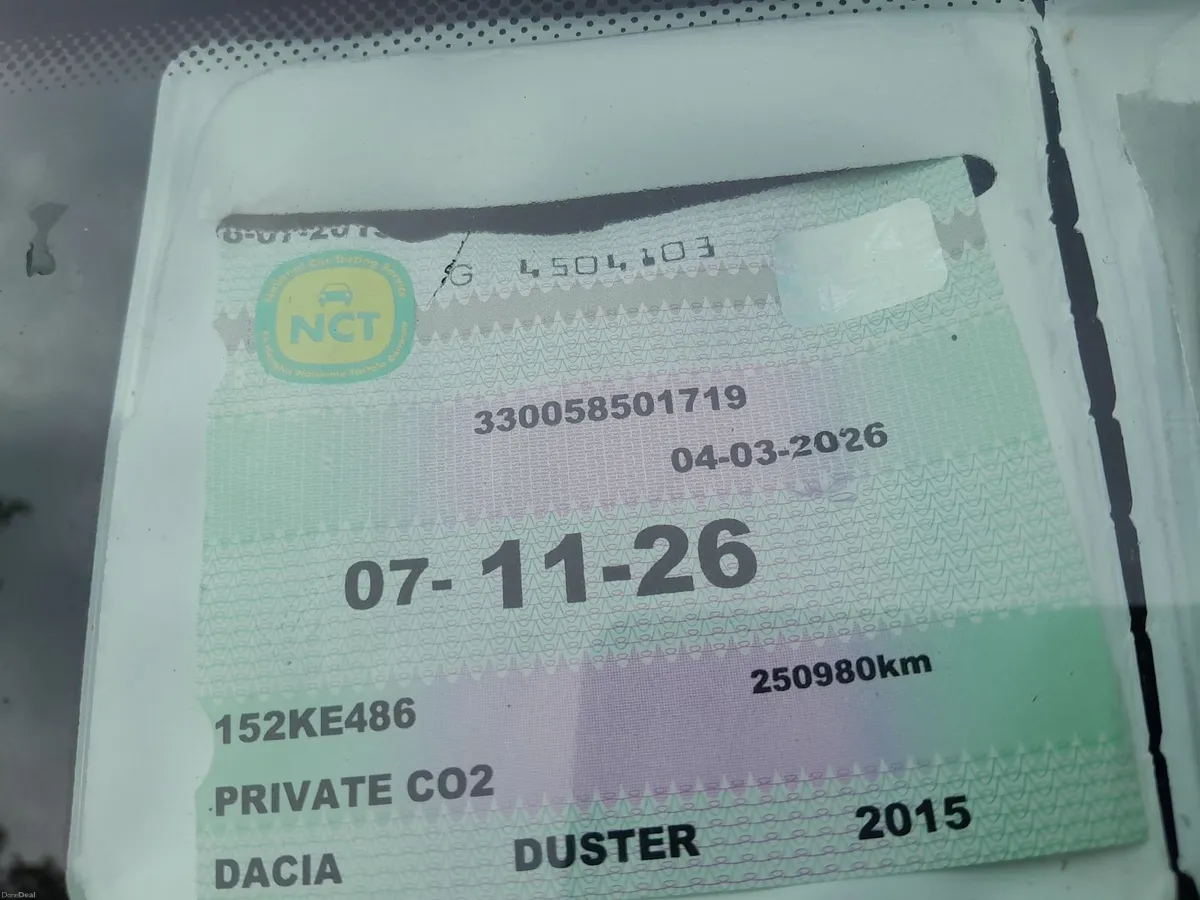 2015 Dacia Duster  1,5 diesel nct 11.26 tax 09..26 - Image 4
