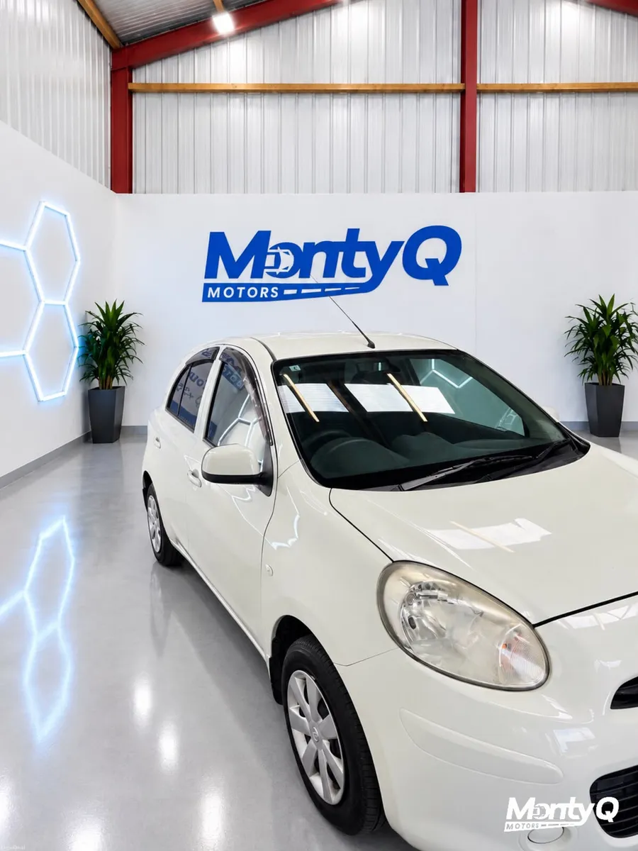 2013 Nissan March | 67K KM | Automatic  | white - Image 3