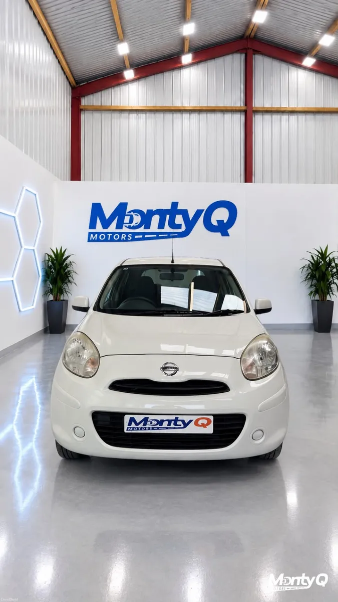 2013 Nissan March | 67K KM | Automatic  | white - Image 2