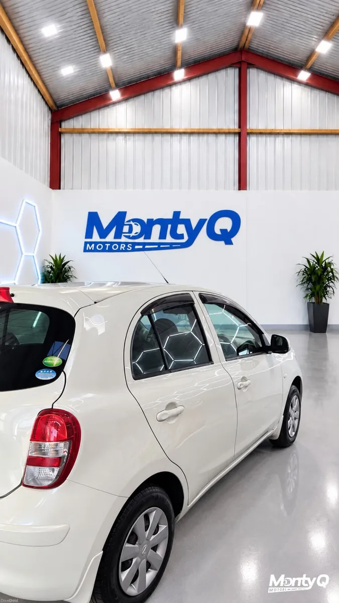 2013 Nissan March | 67K KM | Automatic  | white - Image 6