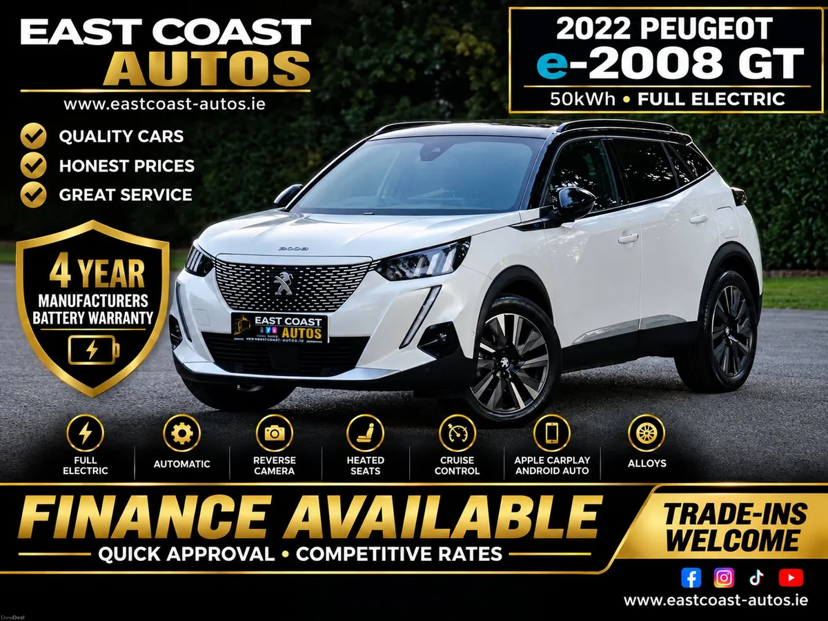 2022 Peugeot 2008 Electric GT 50kWh - Image 1