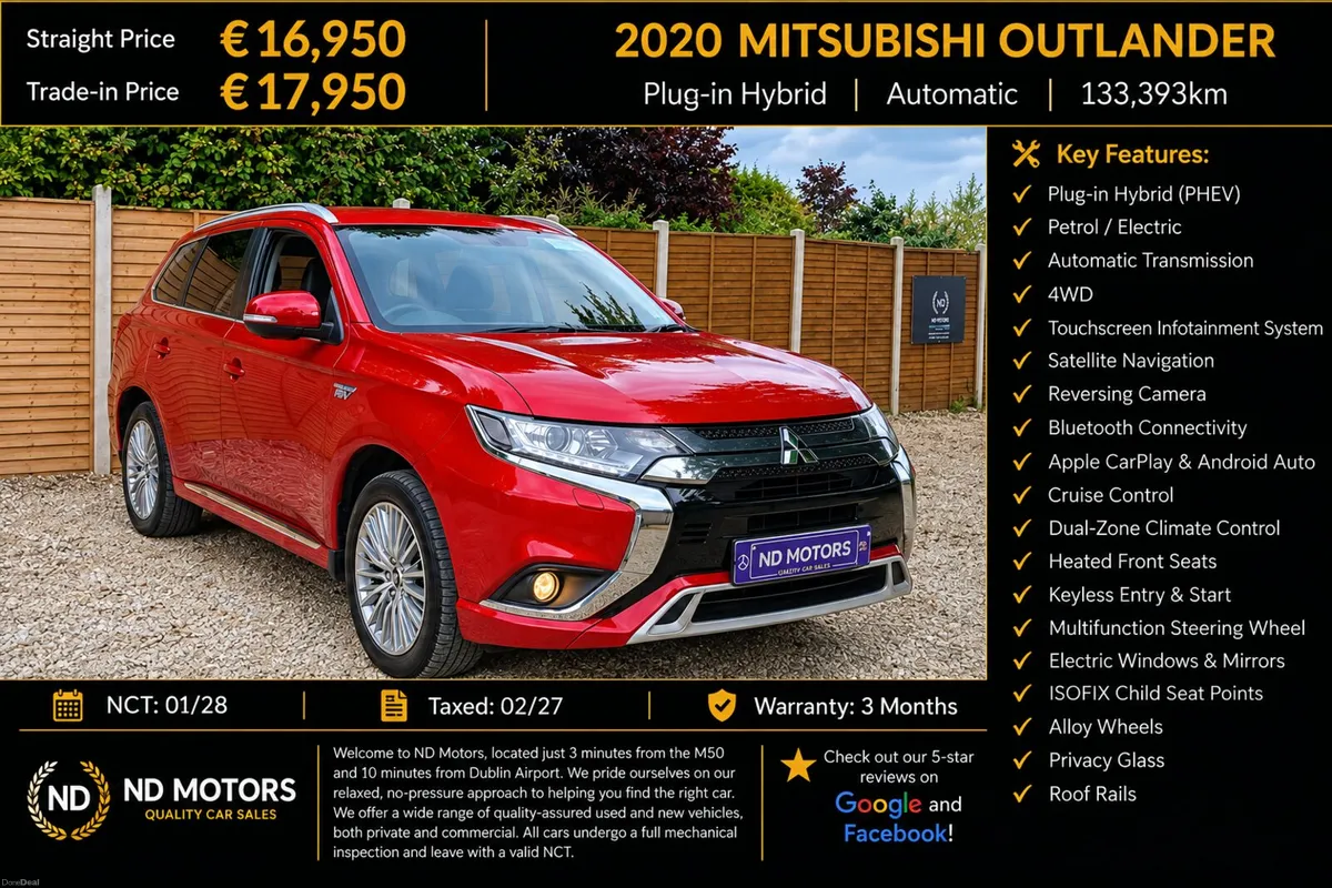 🆕️2020 Mitsubishi Outlander Plug-in EV Intense🆕️ - Image 1