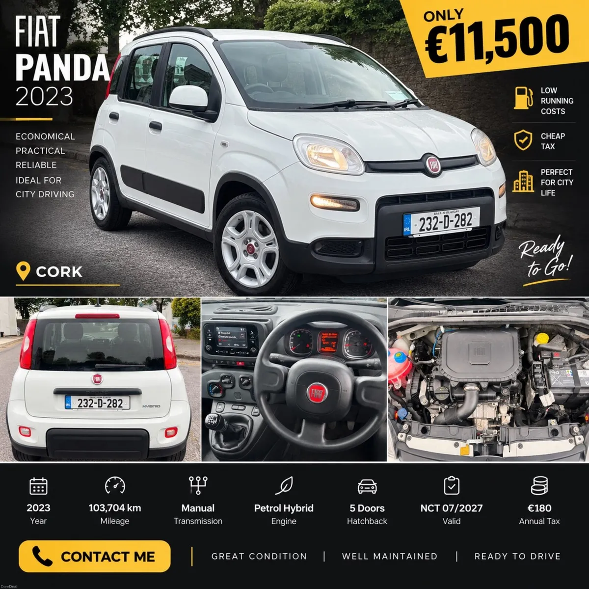 2023 Fiat Panda 1.0 MHEV Hybrid - Image 1