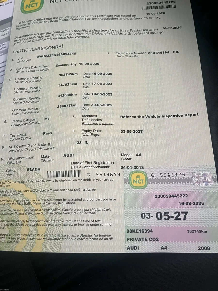 ❌Price Drop ❌ NCT 05/2027 Audi A4 - Image 4