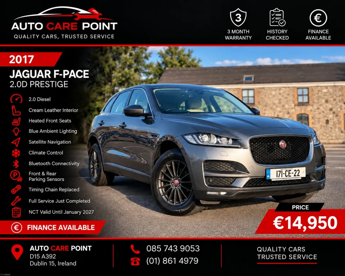 2017 Jaguar F-Pace Prestige 2.0D - Image 1