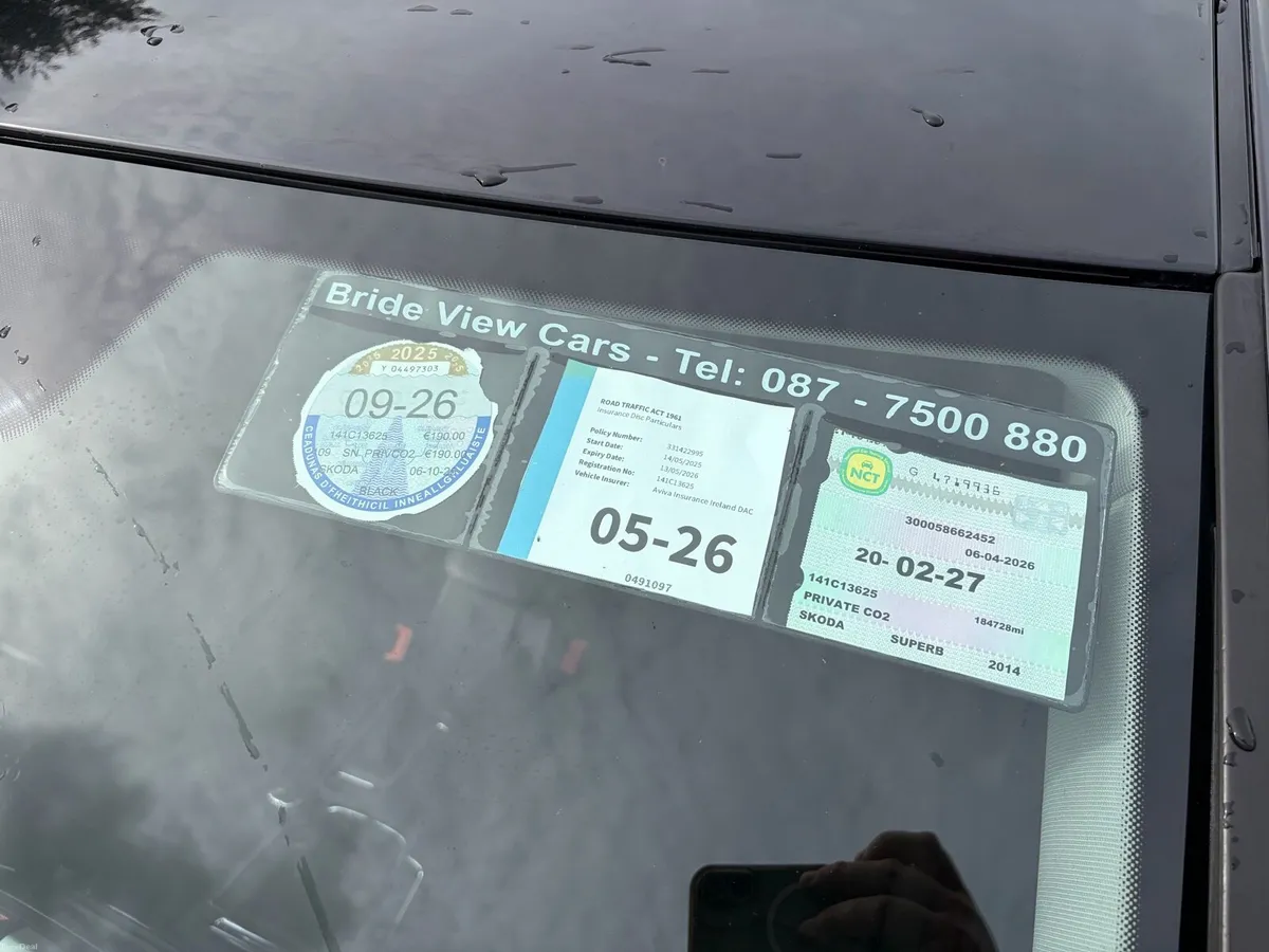 141 Skoda Superb Nct and tax - Image 2