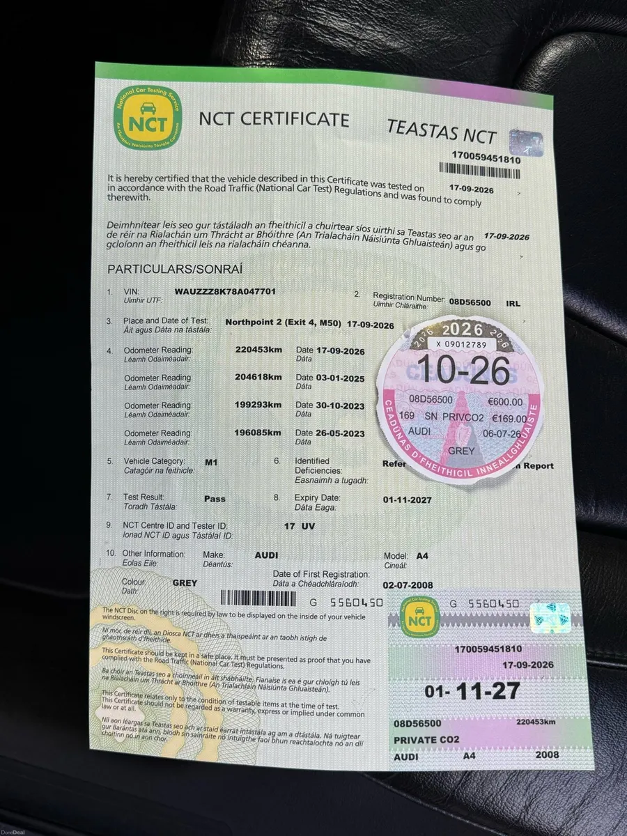 Audi A4 NEW NCT 11-2027 Tax 10-2026 low km - Image 6