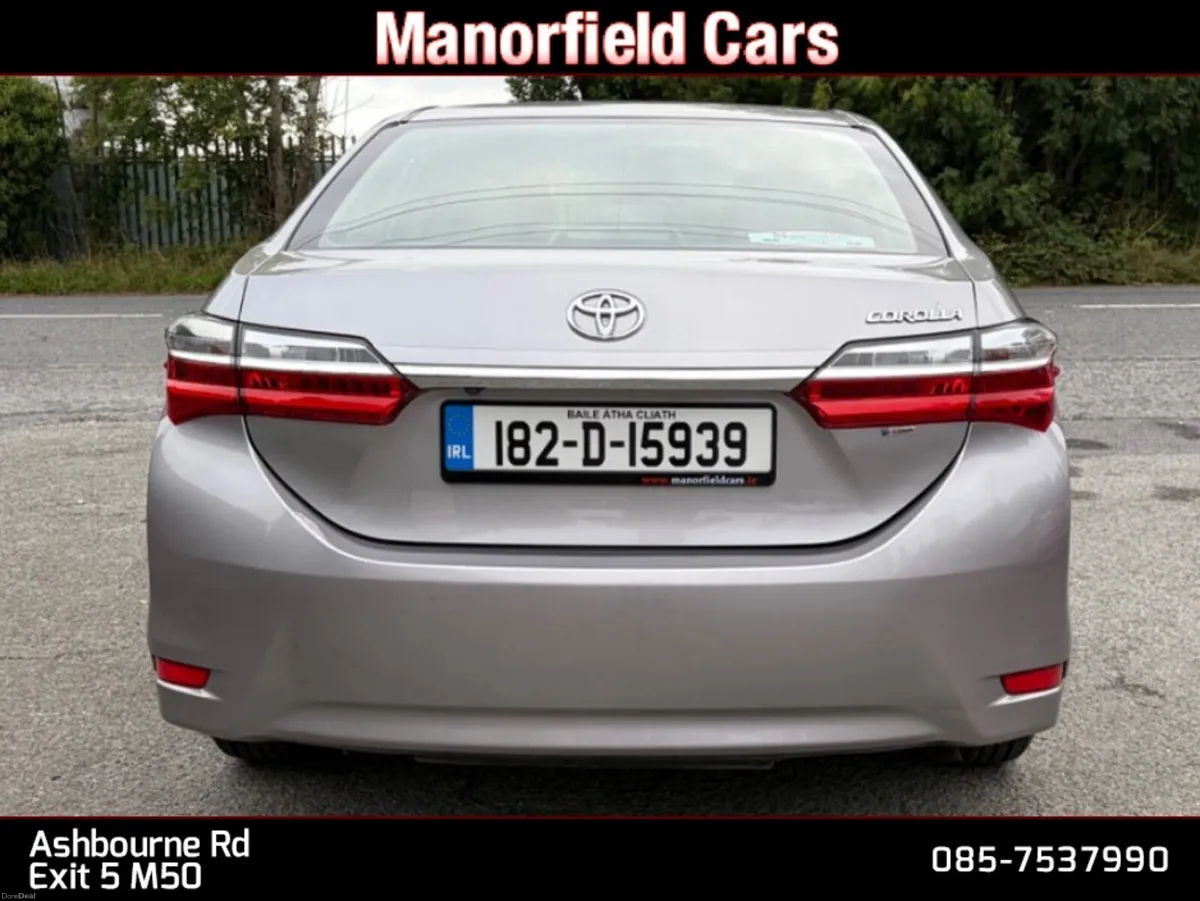 2018 182 Toyota Corolla Luna 1.3 Petrol NCT 08/28 - Image 5