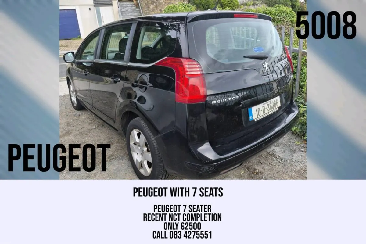 PEUGEOT 5008. BARGAIN 7 Seater ! Only €2500. - Image 2