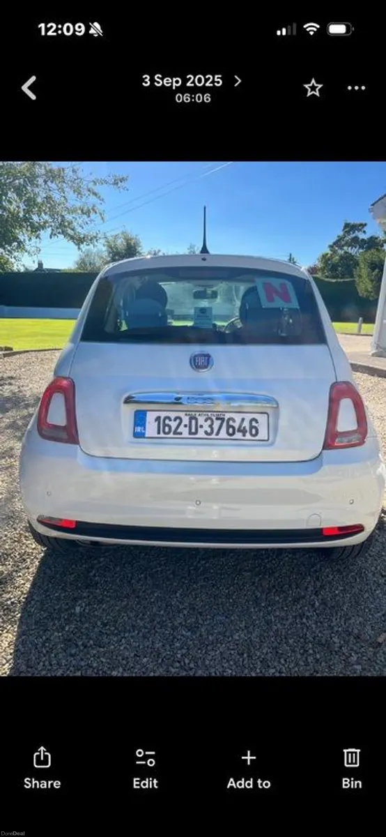 2016 Fiat 500 (face lift model,low miles) - Image 2