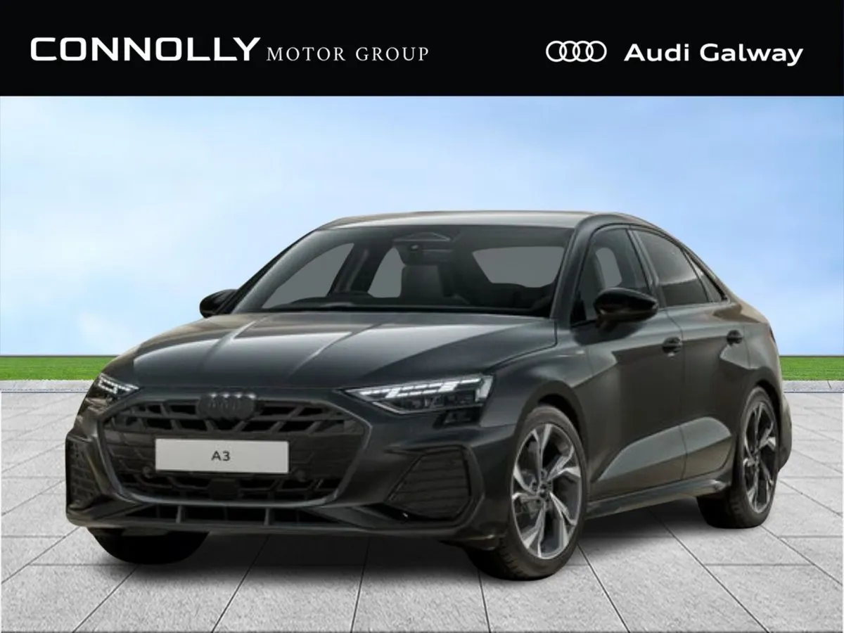Audi A3 TFSI S-LINE 114BHP A/T ~BLACK PACK~~LUMBAR - Image 1