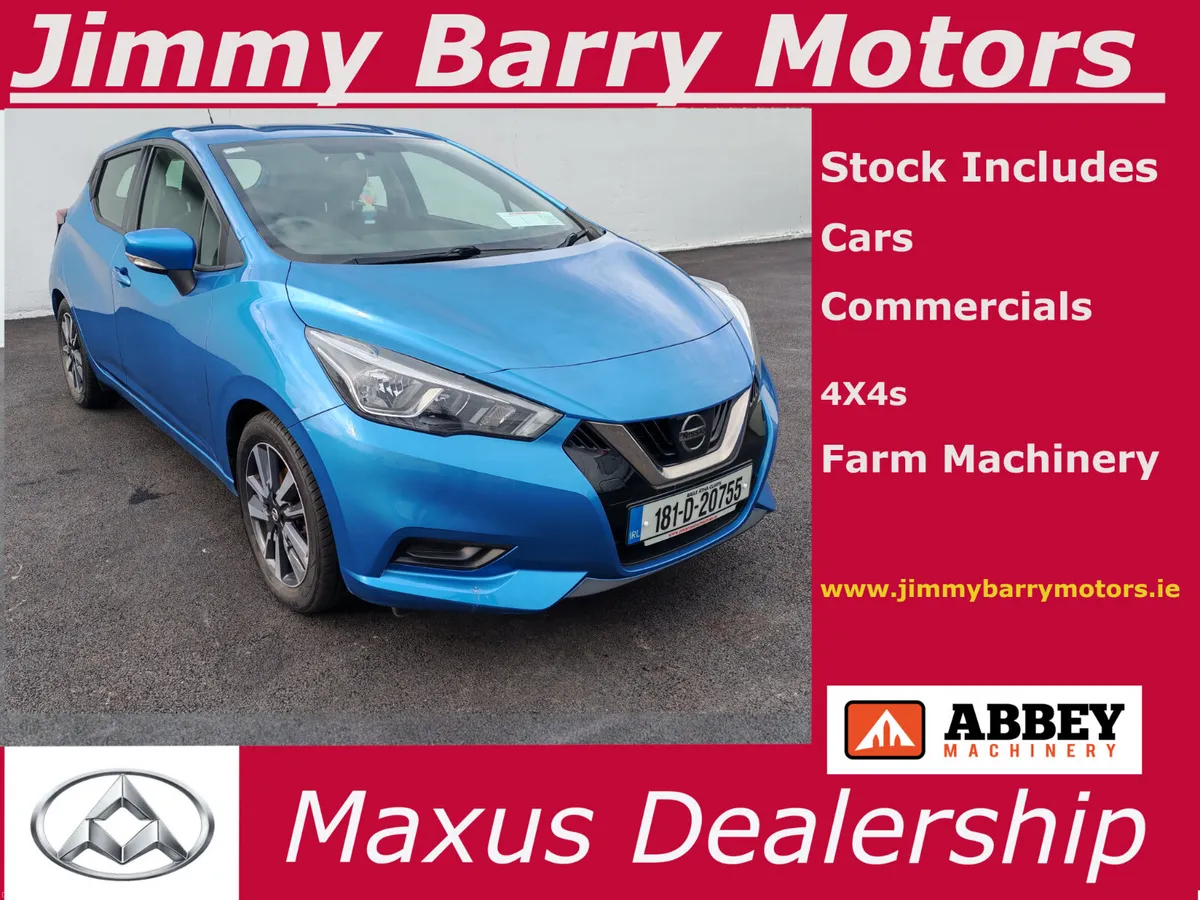 2018 Nissan Micra 1.0 SV + COMFORT PACK 4DR - Image 1