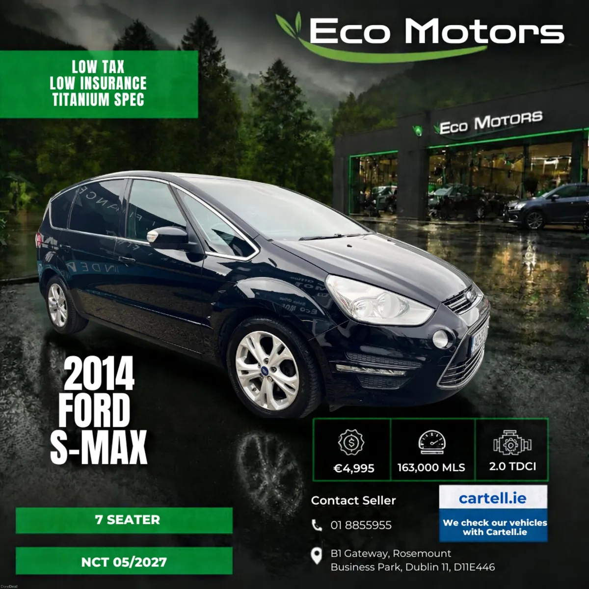 FORD S-MAX, 2014, 2.0 DIESEL, MANUAL, NCT 05/2027 - Image 1