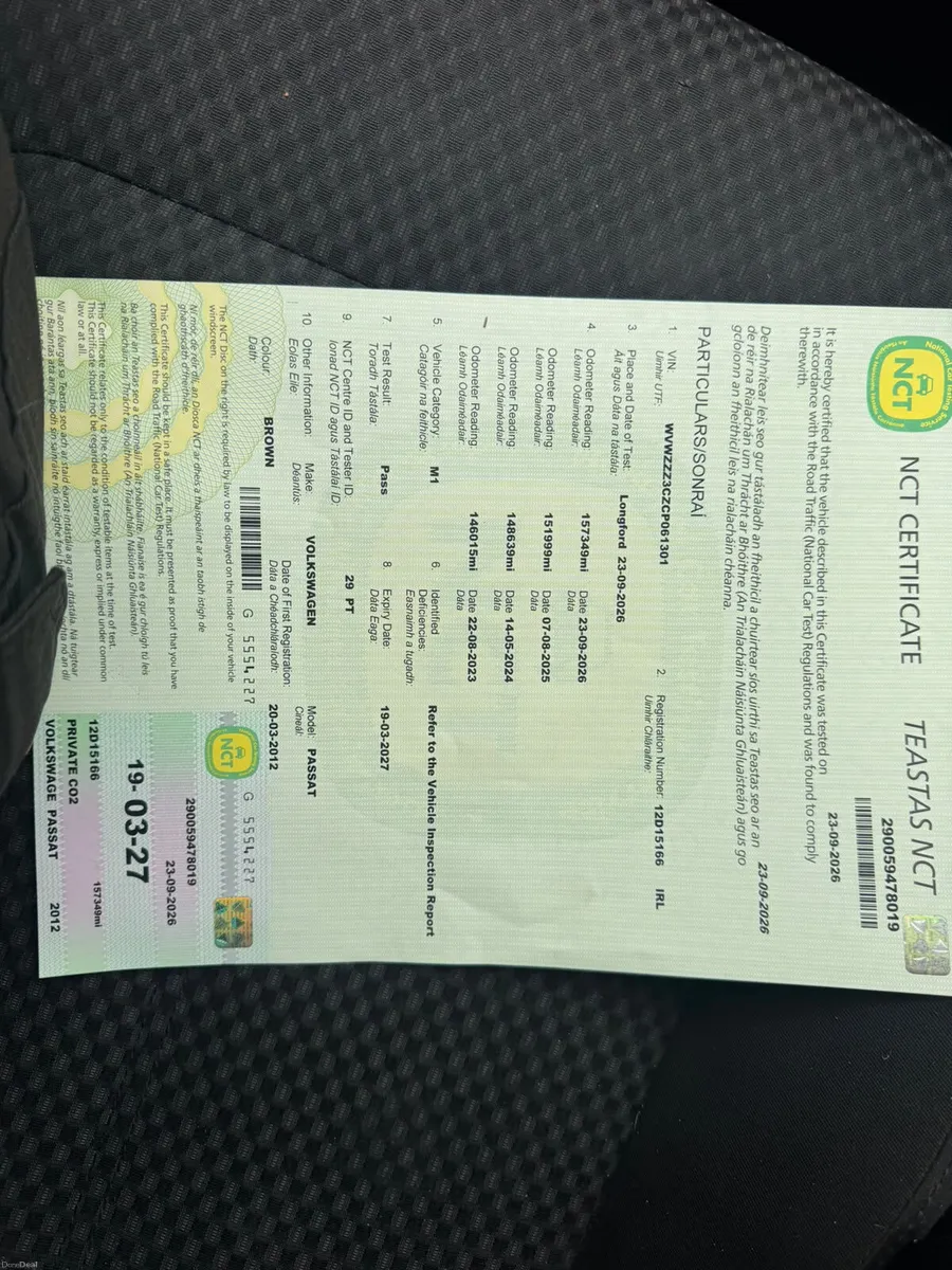 2012 Volkswagen Passat 1.6TDI NEW NCT - Image 6