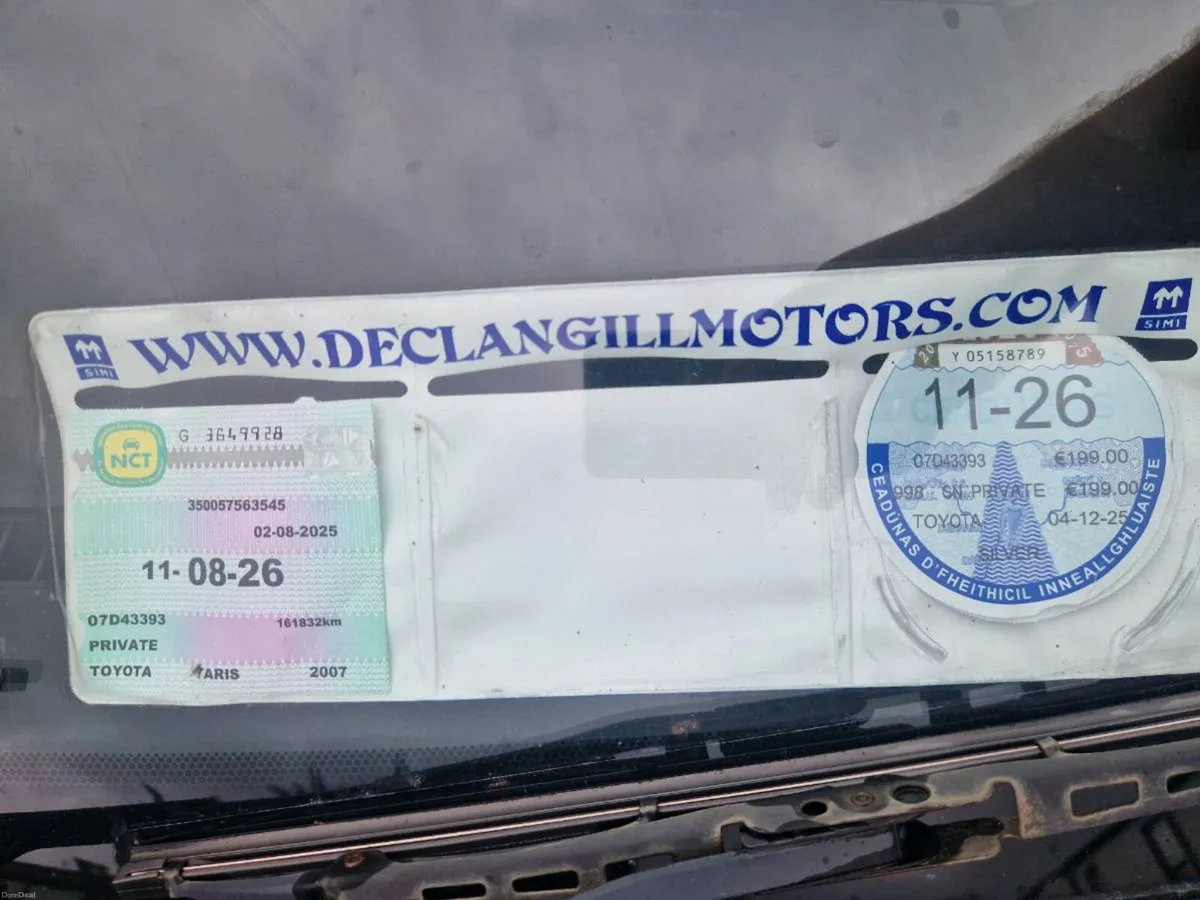 2007 Toyota yaris 1.0 tax 11/26 - Image 5