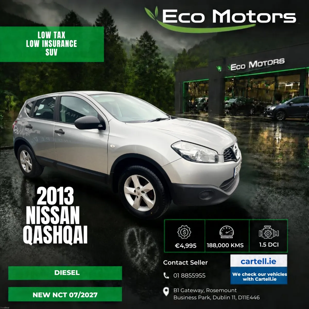 NISSAN QASHQAI, 2013, DIESEL, NEW NCT 07/2027 - Image 1