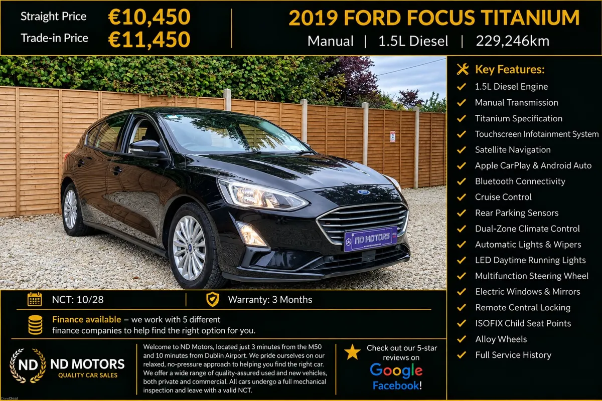 🆕️2019 Ford Focus 1.5 TDCi Titanium New Clutch🆕️ - Image 1