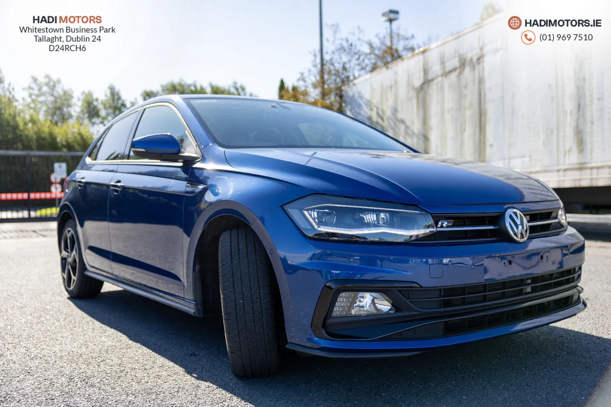 VW POLO 1.5 TSI R-LINE AUTO 2019 BLUE - 76,021KM - Image 2