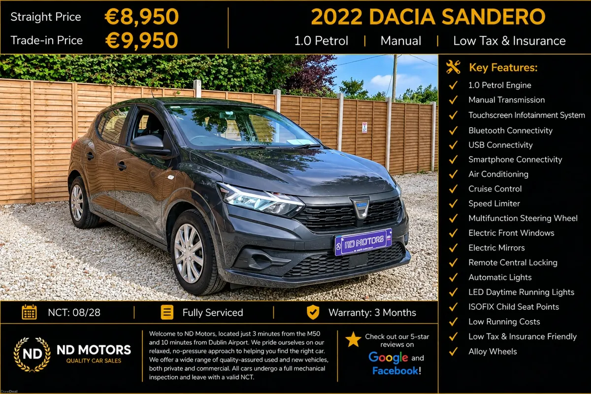 🆕️2022 Dacia Sandero SCE 65 1.0L🆕️ - Image 1