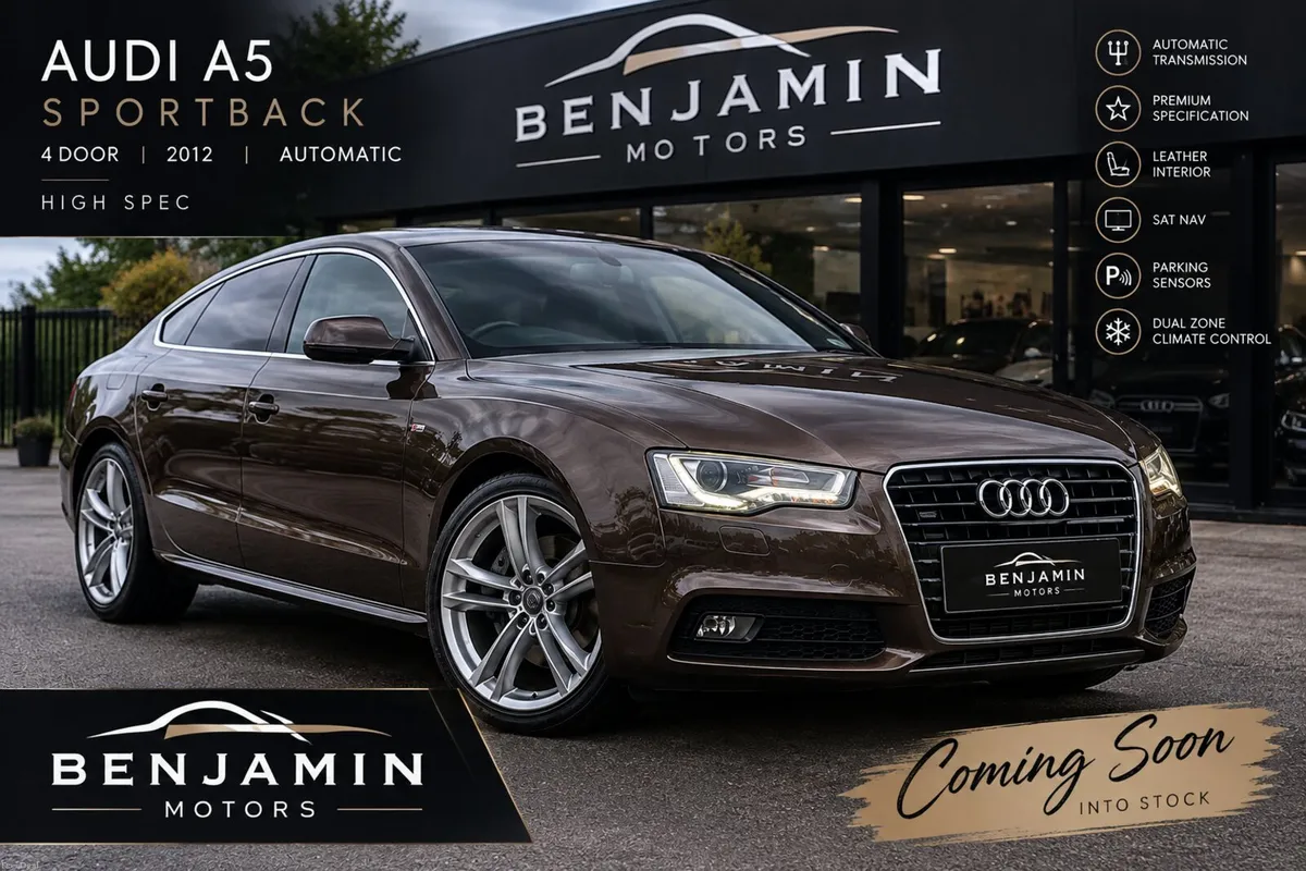 Audi A5 2012 Automatic Low Miles Top Specs - Image 1