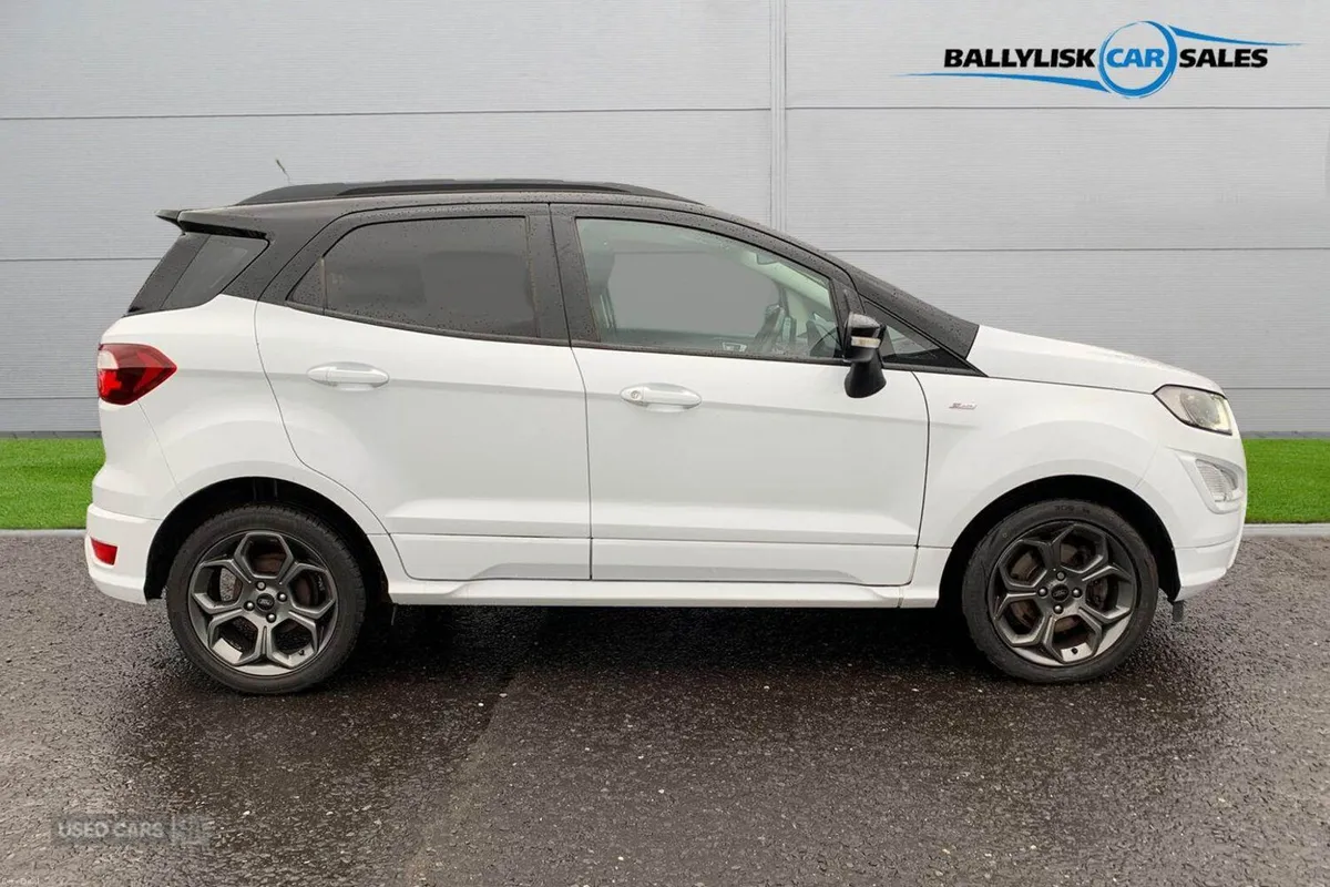 Ford EcoSport 1.5 TDCi 100PS ST-Line in White with - Image 3