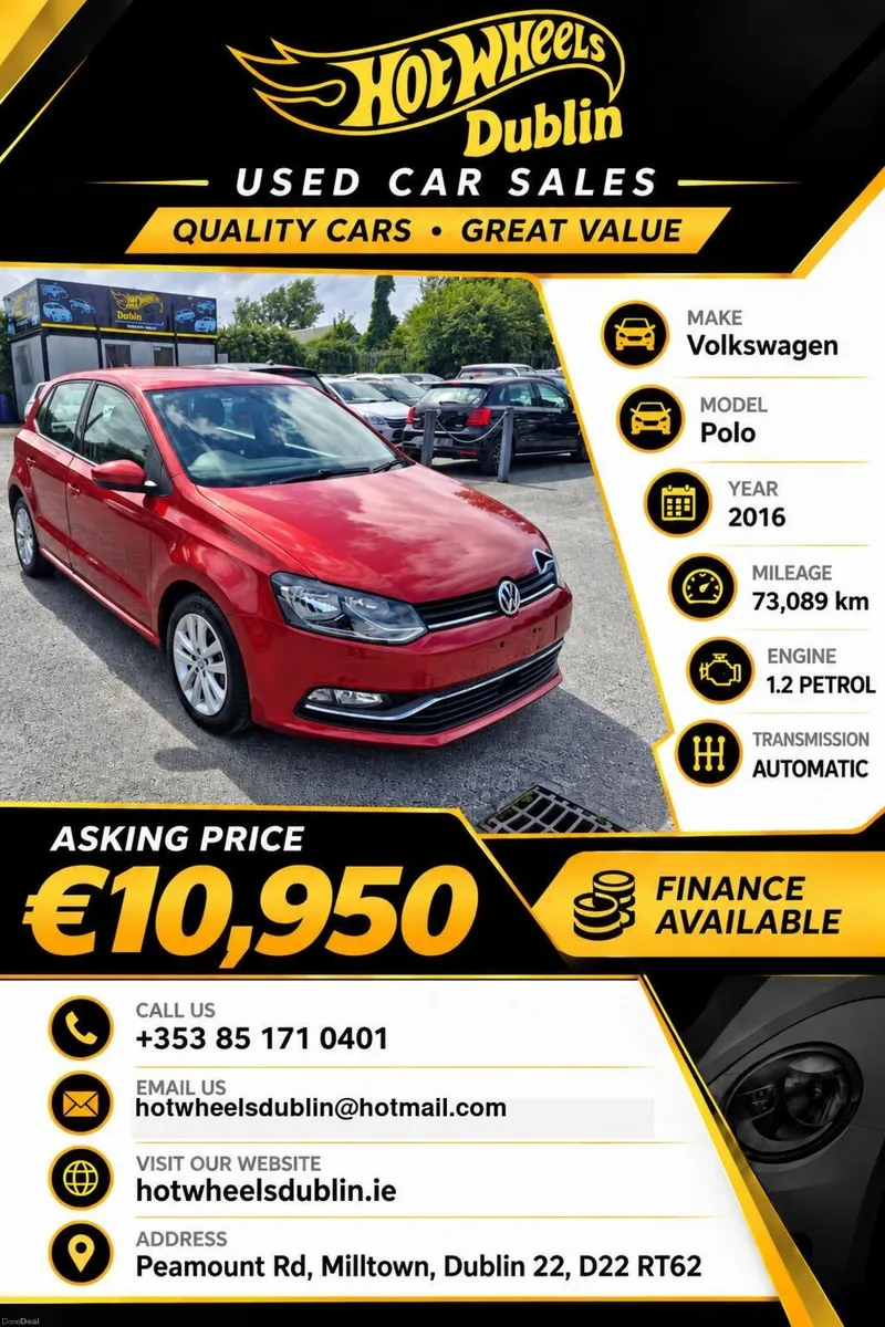 2016 Volkswagen Polo 1.2L Automatic Low Miles - Image 1
