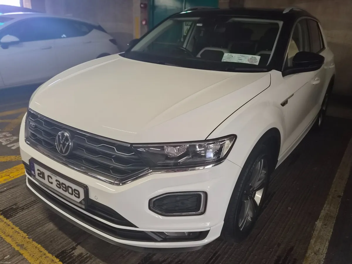 White 2021 Volkswagen R Line T-Roc 1.5 petrol - Image 3