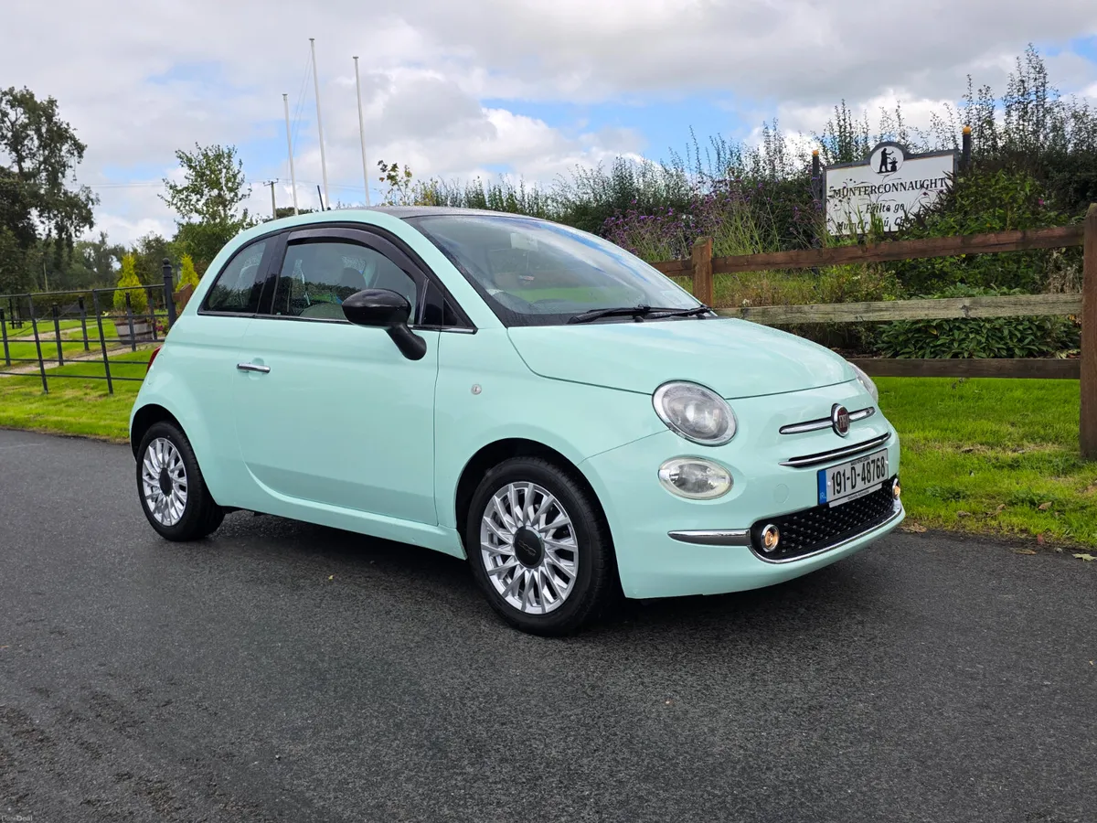 2019 FIAT 500 LOUNGE 31kms Panoramic roof - Image 1
