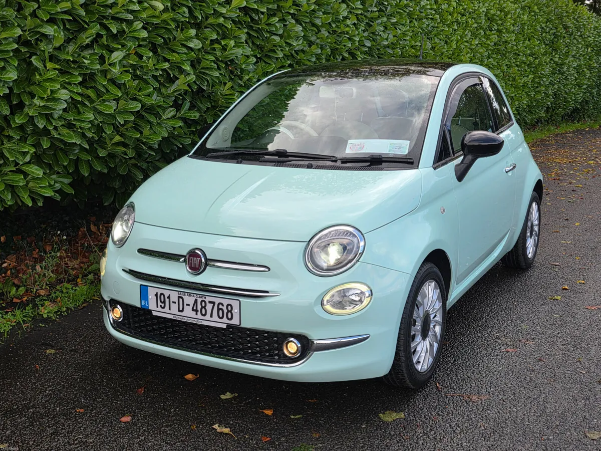 2019 FIAT 500 LOUNGE 31kms Panoramic roof - Image 2