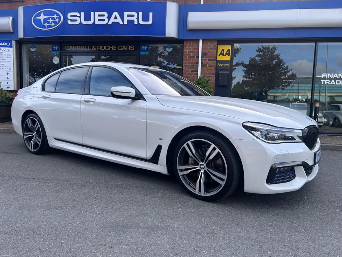 BMW 7-Series Stunning M-Sport - Ice White + Black - Image 2
