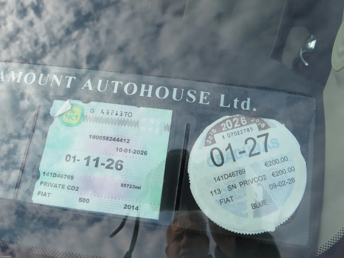 Fiat 500 2014 SKY BLUE NCT & TAX 27 - Image 4