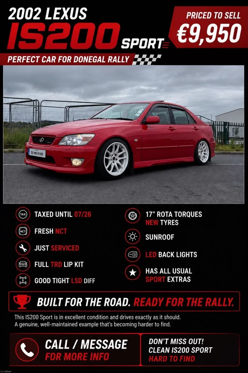 🔴2002 Lexus Is200 Sport Taxed & Tested🔴 - Image 1