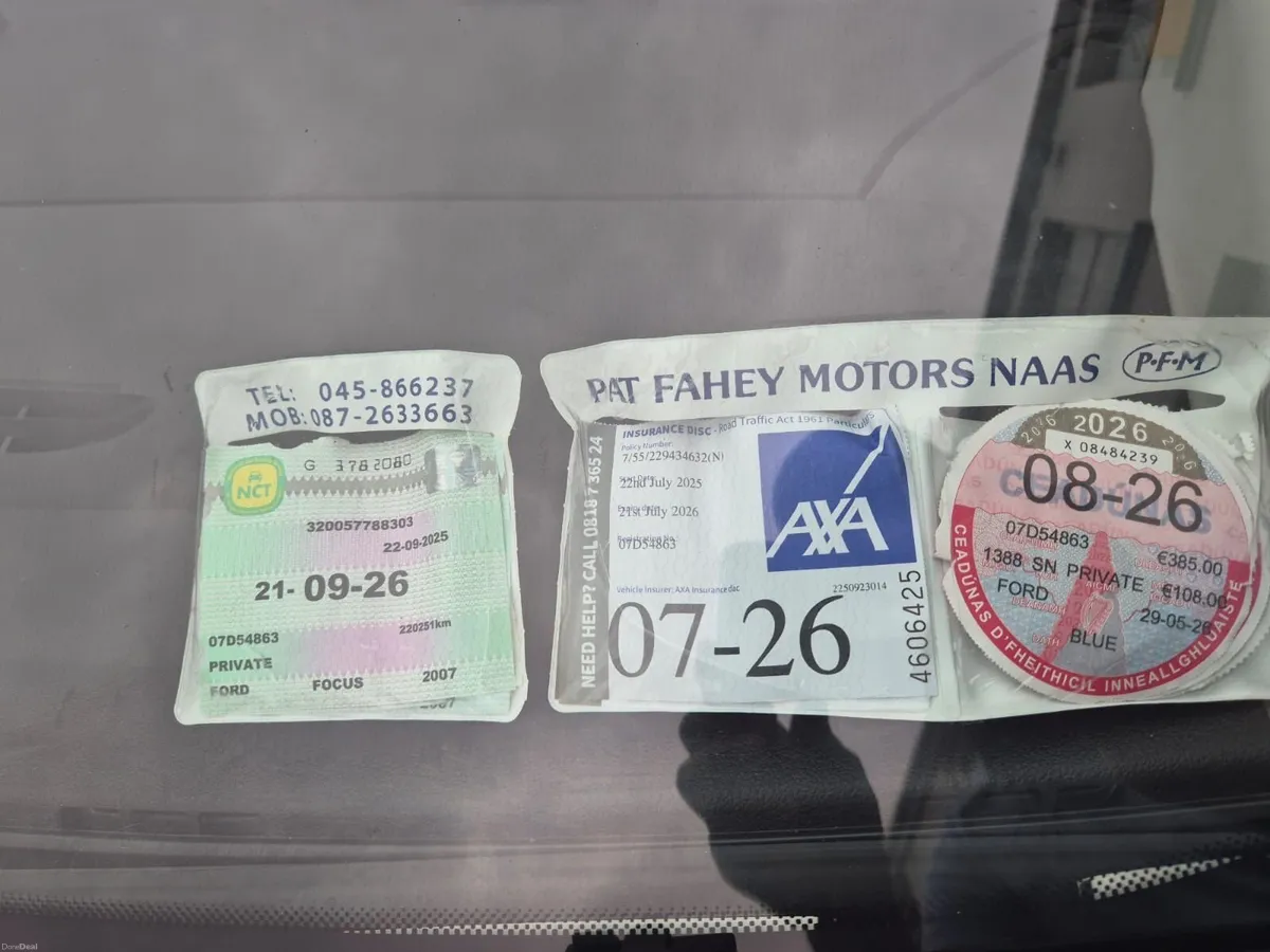 Ford Focus 2007 blue nct till 09/26 - Image 3