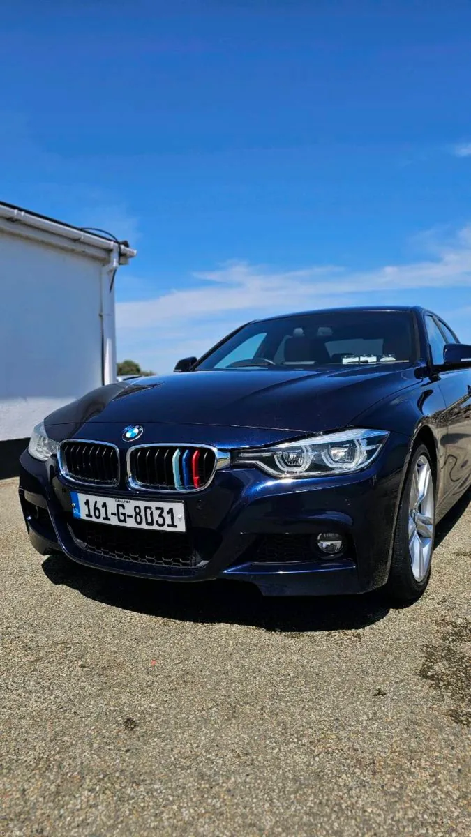 BMW 330e M Sport Saloon Auto Tanzanite Blue & Tan - Image 1