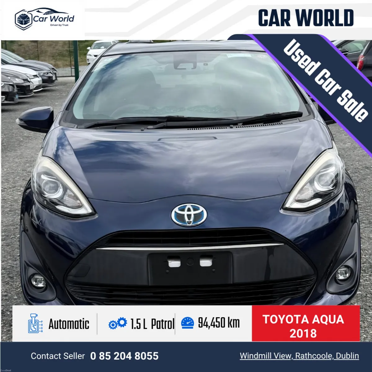 2018 Toyota Aqua S Style Package Hybrid - Image 1