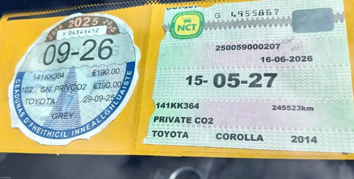 '14 Corolla 1.4D4D NCT05/27 Tax09/26 245km - Image 2