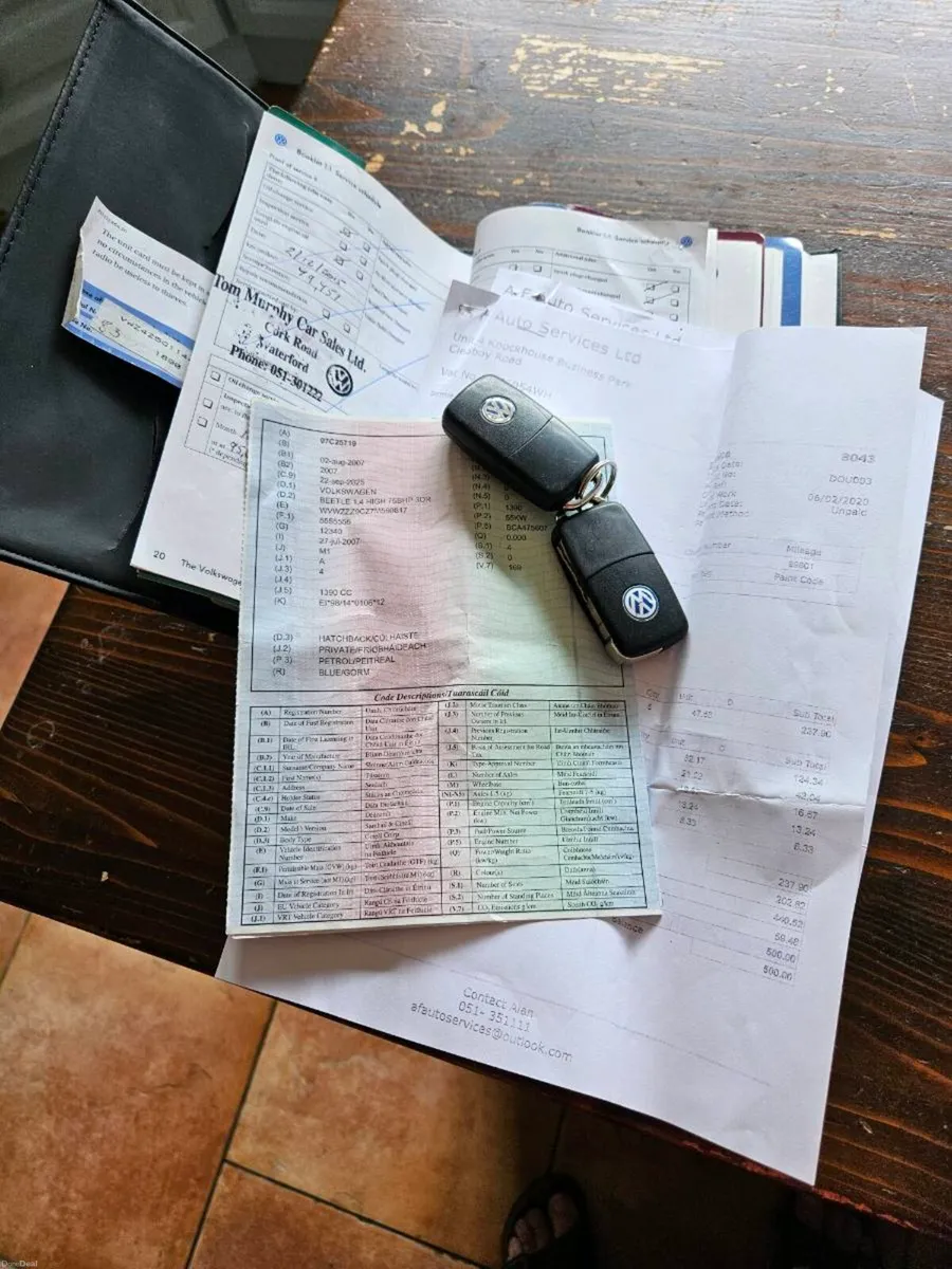 2007 VW Beetle 1.4p Nct 03,2027      Taxed 10,2026 - Image 2
