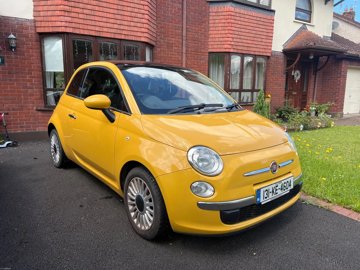 2013 Fiat 500 1.2 Lounge petrol- yellow- Stylish - Image 1
