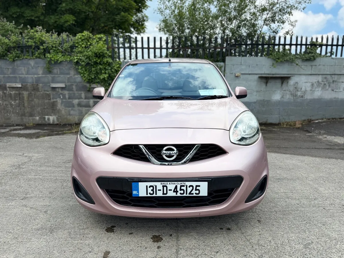 2013 NISSAN MARCH/ MICRA. PINK COLOUR. LOW MILEAGE - Image 2