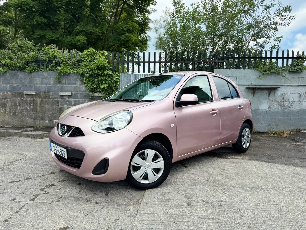 2013 NISSAN MARCH/ MICRA. PINK COLOUR. LOW MILEAGE - Image 3