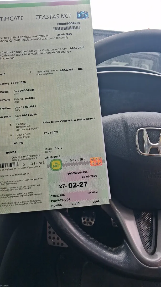 Lovely 2009 honda Civic , ( Fresh Nct) low mileage - Image 6